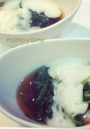 春菊のサッと煮 トロロがけ-レシピのメイン写真