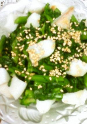 春菊と笹かまの胡麻ポン酢和え★-レシピのメイン写真