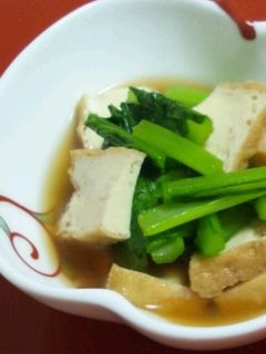 簡単煮物☆厚揚げと小松菜の煮浸し-レシピのメイン写真
