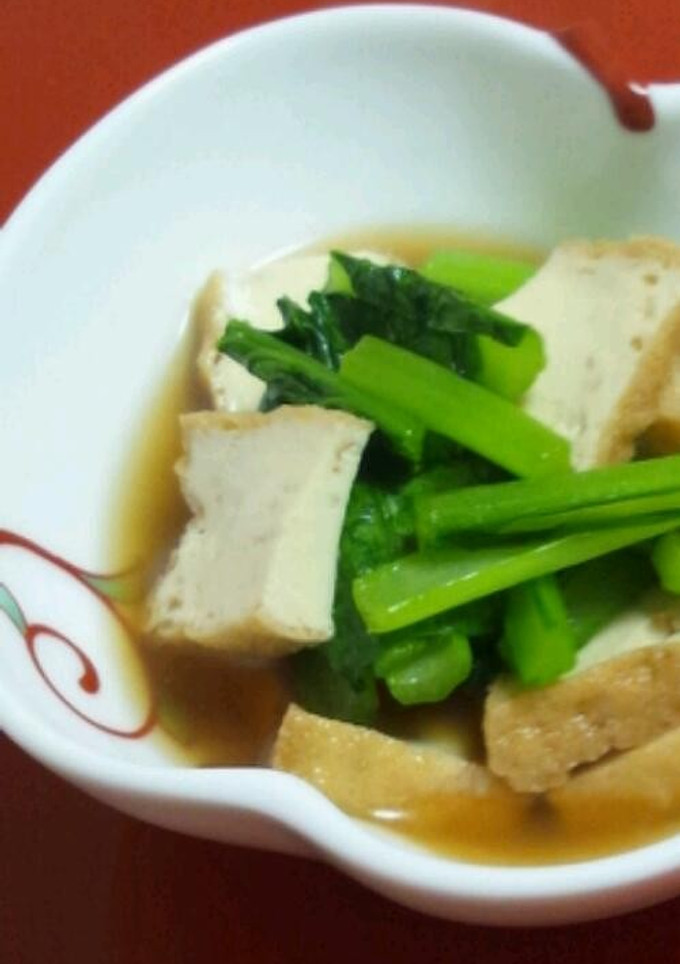 簡単煮物☆厚揚げと小松菜の煮浸し-レシピのメイン写真
