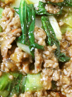 チンゲン菜とひき肉の中華風あんかけ-レシピのメイン写真