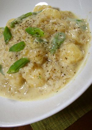 味噌豆乳ソースのニョッキ-レシピのメイン写真
