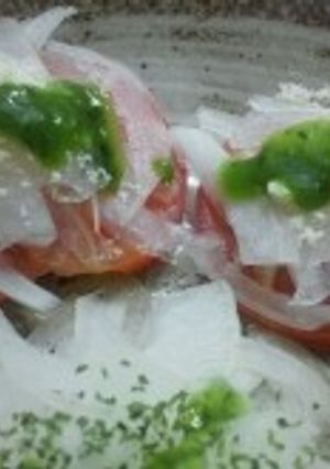 トマトと玉ねぎのイタリアンサラダ♪-レシピのメイン写真