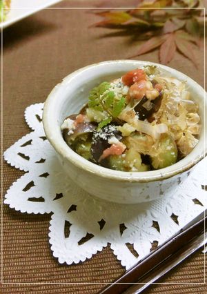 茄子の梅塩麹和え-レシピのメイン写真