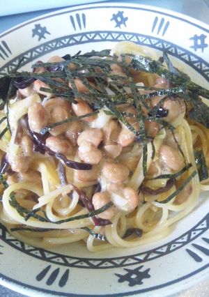 簡単!納豆パスタ-レシピのメイン写真