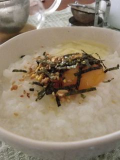 納豆ふりかけと卵のおかゆ-レシピのメイン写真