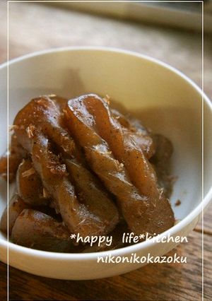ねじりこんにゃくの煮物-レシピのメイン写真