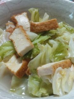 キャベツと厚揚げの煮浸し-レシピのメイン写真