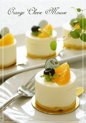 ⁂爽やか❀オレンジチーズムース⁂-レシピのメイン写真