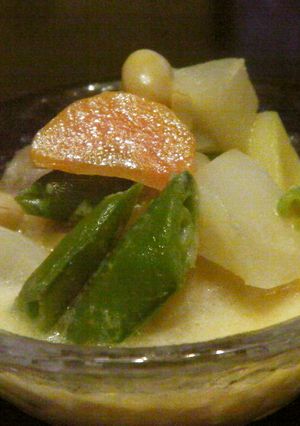 大根とスナップエンドウと大豆の牛乳煮-レシピのメイン写真