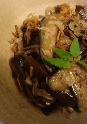 茄子のアミエビ炒め-レシピのメイン写真