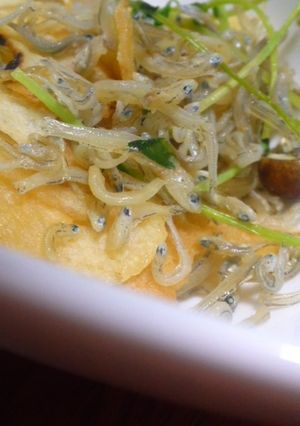 ポテトチップと豆みょうの炒めもん-レシピのメイン写真