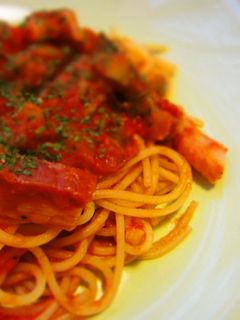 パンチェッタと野菜のトマトソースパスタ☆-レシピのメイン写真