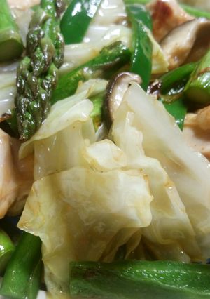 鶏むね肉と野菜のバタポン炒め-レシピのメイン写真