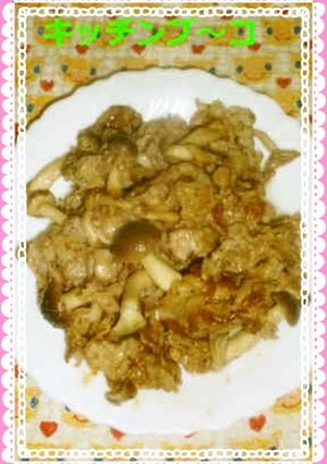 豚肉としめじのダシダしょう油-レシピのメイン写真