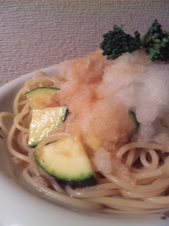 ズッキーニの和風冷製パスタ-レシピのメイン写真