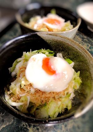 卵のおかず☆簡単美味しい☆温玉キャベツ-レシピのメイン写真