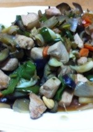 鳥肉の中華炒めナッツ入り-レシピのメイン写真