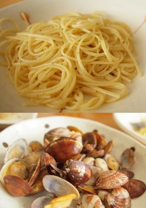 アサリのワイン蒸し＆そのスープでパスタ-レシピのメイン写真
