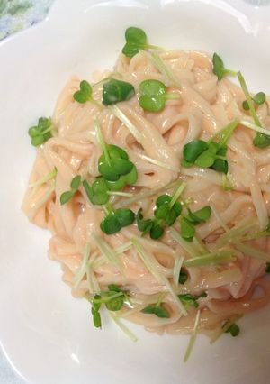 トマトチーズうどん-レシピのメイン写真
