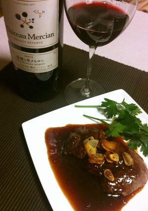 赤ワインソースステーキ-レシピのメイン写真