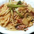 行者にんにくのしょうゆ漬でパスタ♪