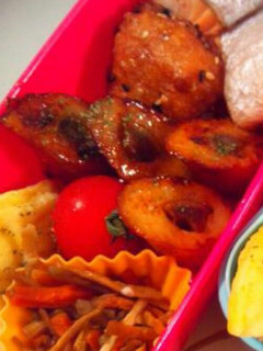 ごぼう天のにんにく(しょうが)絡め焼き-レシピのメイン写真