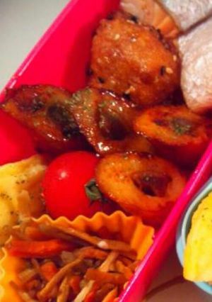 ごぼう天のにんにく(しょうが)絡め焼き-レシピのメイン写真