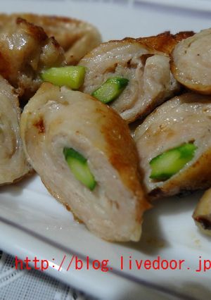 絶品!!アスパラ鶏皮餃子-レシピのメイン写真