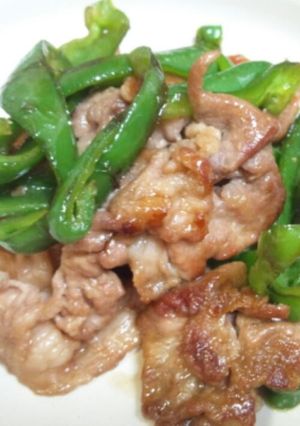 ☆超簡単おかず☆ピーマン&豚肩肉☆-レシピのメイン写真