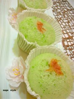 グリンピースのもっちり蒸しパン-レシピのメイン写真
