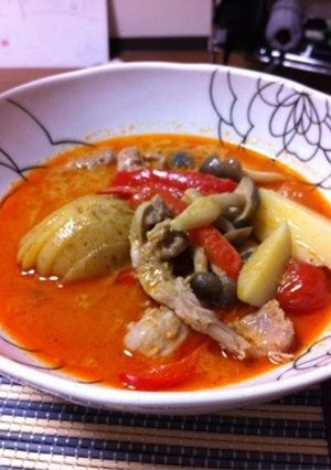 せせりと新じゃがのレッドカレー-レシピのメイン写真