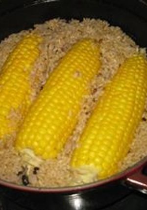 ストウブでとうもろこし玄米-レシピのメイン写真
