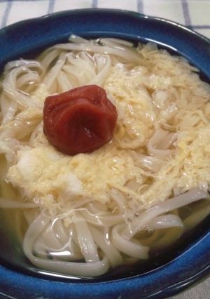あっさり梅うどん-レシピのメイン写真