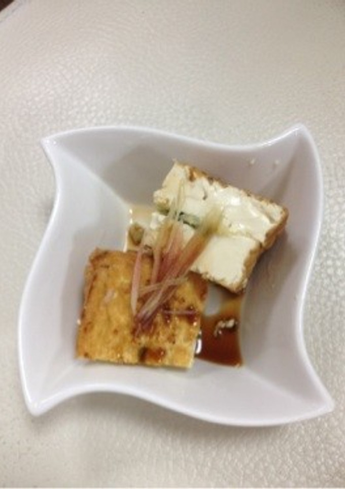厚揚げの、ネギはさみ焼き-レシピのメイン写真