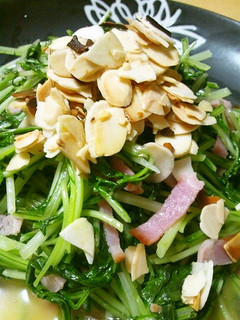 水菜とベーコン炒め-レシピのメイン写真