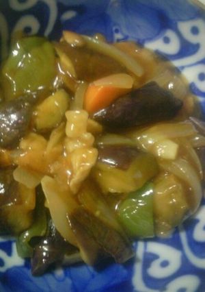 薄切り肉となすびの酢豚-レシピのメイン写真