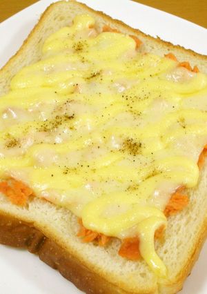 鮭フレ×チーズde朝ごはんトースト-レシピのメイン写真
