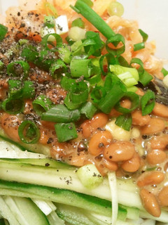 アボ納豆キムチのおうどん-レシピのメイン写真