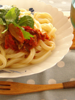 なめ茸とキムチのさっぱり冷やしうどん-レシピのメイン写真