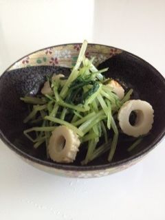 簡単一品♪水菜のわさび醤油和え-レシピのメイン写真