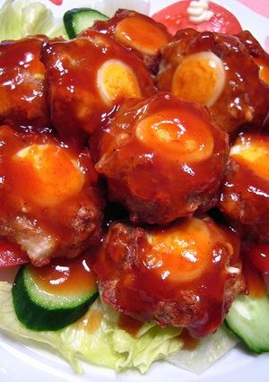 うずらだんごの甘酢あんかけ-レシピのメイン写真