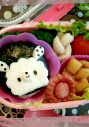 キャラ弁☆はんぺんDEモコモコうさぎ-レシピのメイン写真