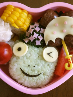 キャラ弁 カエル♪-レシピのメイン写真