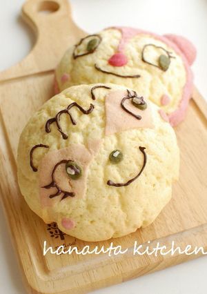 メロンパンナとドキンちゃんのパン-レシピのメイン写真