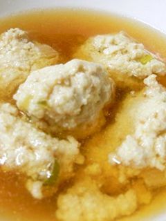 豆腐のふわふわだんごスープ-レシピのメイン写真
