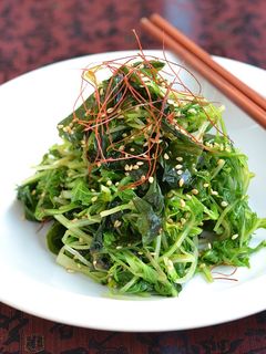 水菜とわかめのピリ辛ナムル【作り置き】-レシピのメイン写真