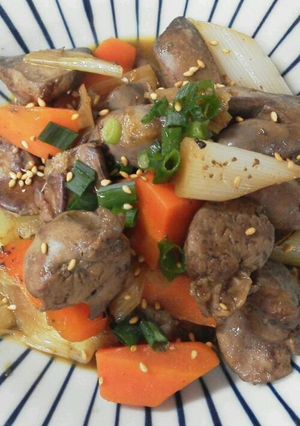 ダイエット中に鉄分補給！簡単鶏肝煮！-レシピのメイン写真