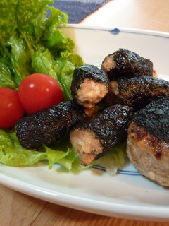 塩麹入り豆腐ハンバーグの磯辺焼き-レシピのメイン写真