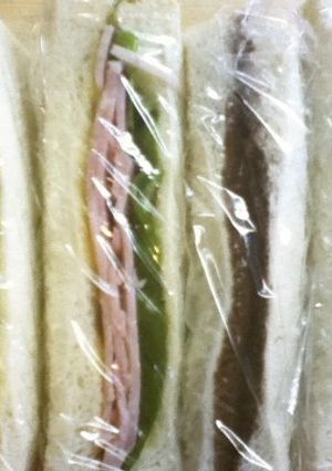 ちょこっと早弁　（ハムサンド）-レシピのメイン写真